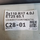 5x110 R17 4.0J ET25 65.1 125/80R17 CONTINENTAL