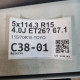 5x114.3 R15 4.0J ET26? 67.1 115/70R15 TOYO