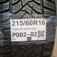 215/60R16 DUNLOP DOT1322