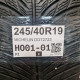 245/40R19 MICHELIN DOT2723