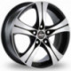 7.5x17 5x105 R17 7.5J ET38 56.6 AUTEC ETHOS BLACK POLISHED