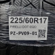 225/60R17 PIRELLI DOT 0520