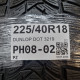 225/40R18 DUNLOP DOT 3219