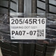 205/45R16 SEBRING DOT 0221