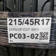 215/45R17 DUNLOP DOT 0811