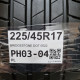 225/45R17 BRIDGESTONE DOT 0522