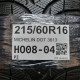 215/60R16 MICHELIN DOT 3613