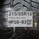 215/55R18 PIRELLI DOT 2822