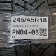 245/45R18 DUNLOP DOT 2619