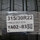 315/30R22 PIRELLI DOT 2218