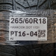 265/60R18 HANKOOK DOT 1721