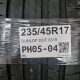 235/45R17 DUNLOP DOT 0319