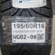 195/60R16 VREDESTEIN DOT 3418