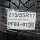 215/55R17 DUNLOP DOT 3017