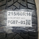 215/60R16 DUNLOP DOT 3617