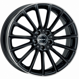 MAK KOMET 7.5x17 5x112 ET36 GLOSS BLACK MIRROR RING 66.6