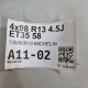 4x98 R13 4.5J ET35 58 135/80R13 MICHELIN