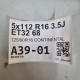 5x112 R16 3.5J ET32 68 125/90R16 CONTINENTAL