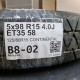 5x98 R15 4.0J ET35 58 125/80R15 CONTINENTAL