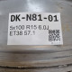 5x100 R15 6.0J ET38 57.1