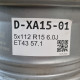 5x112 R15 6.0J ET43 57.1