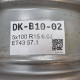 5x100 R15 6.0J ET43 57.1