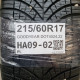 215/60R17 GOODYEAR DOT4024,22