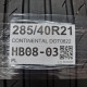 285/40R21 CONTINENTAL DOT0822