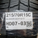 215/70R15C KLEBER DOT1417