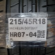 215/45R18 MICHELIN DOT3917