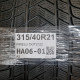 315/40R21 PIRELLI DOT2122