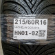215/60R16 MICHELIN DOT3716