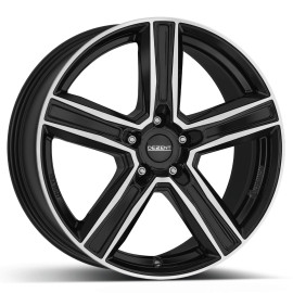 5x112 R18 9.0J ET30 66.6 black polished Dezent KG dark