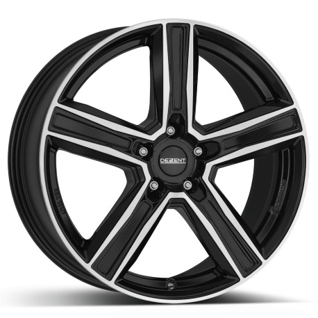 5x112 R18 9.0J ET30 66.6 black polished Dezent KG dark