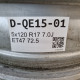 5x120 R17 7.0J ET47 72.5