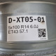 5x100 R14 6.0J ET43 57.1