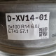 5x100 R14 6.0J ET43 57.1