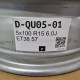 5x100 R15 6.0J ET38 57