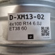 4x100 R14 6.0J ET38 60