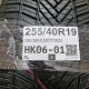 255/40R19 DELMAX DOT3923