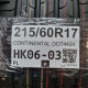 215/60R17 CONTINENTAL DOT4424
