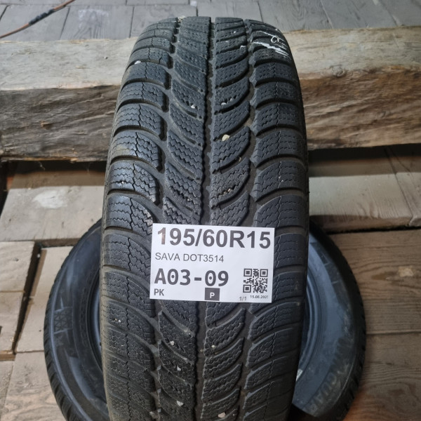 195/60R15 SAVA DOT3514