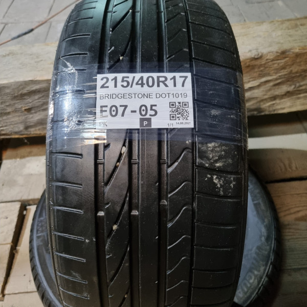 215/40R17 BRIDGESTONE DOT1019
