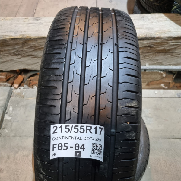 215/55R17 CONTINENTAL DOT4520
