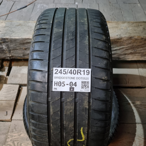 245/40R19 BRIDGESTONE DOT0520