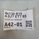 4x130 R15 4.0J? ET? 85 6.40R15C BARUM