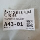 5x112 R18 4.0J ET0 66 155/90R18 DUNLOP