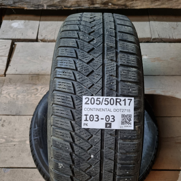205/50R17 CONTINENTAL DOT2718
