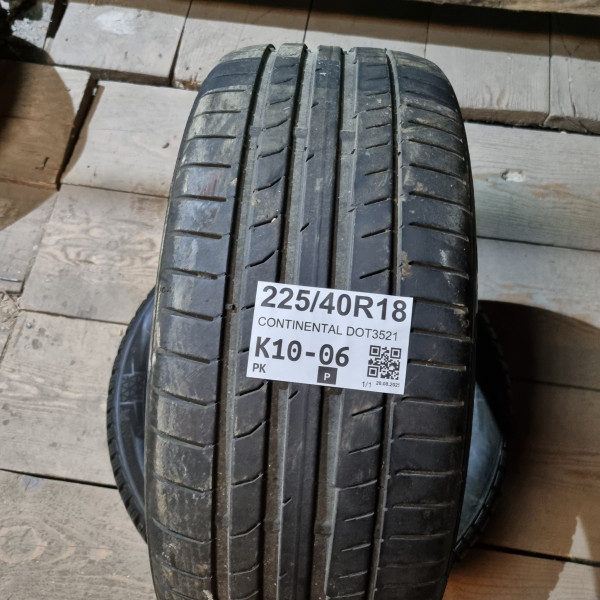 225/40R18 CONTINENTAL DOT3521