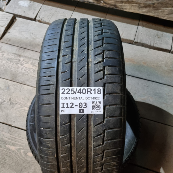 225/40R18 CONTINENTAL DOT4922